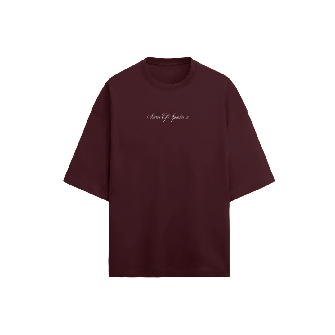 Red Velvet Oversized T-Shirt – Seven Of Spades x
