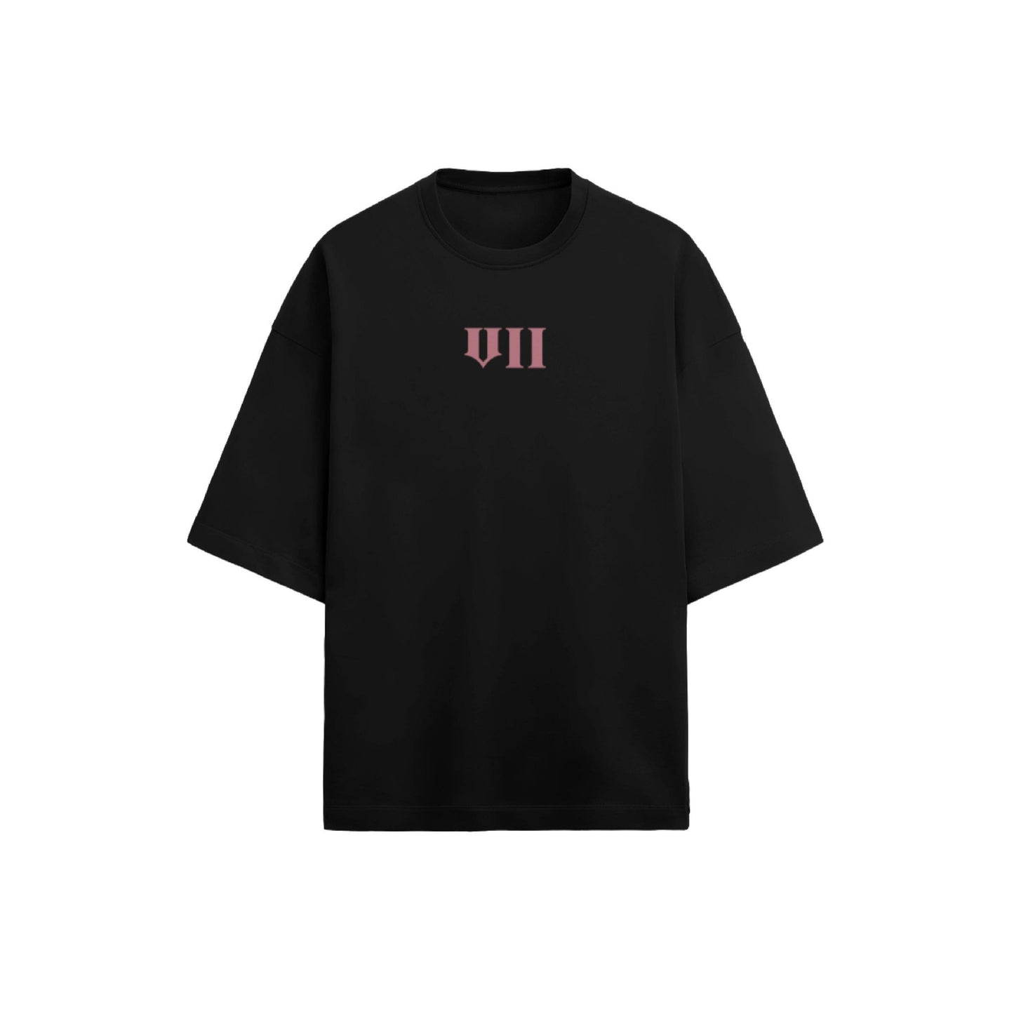MIDNIGHT BLACK OVERSIZED T-SHIRT - Seven Of Spades x