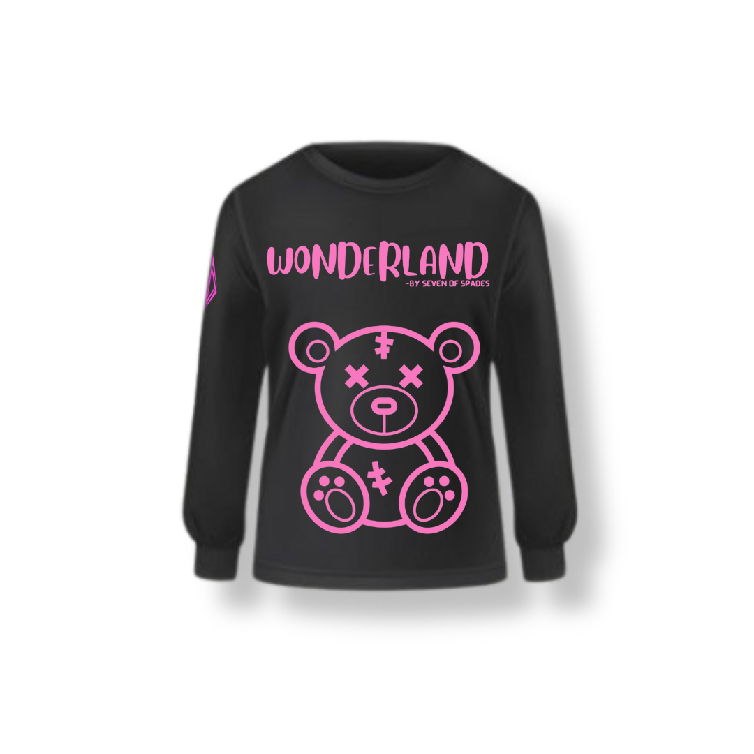 WONDERLAND SWEATSHIRT BLACK (unisex) - Seven Of Spades x