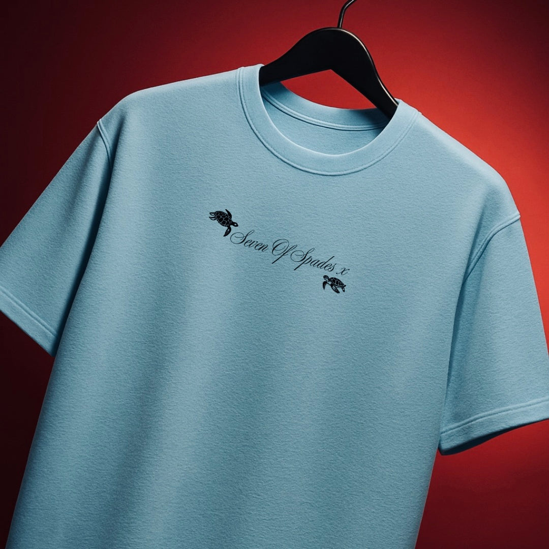 AQUA BLUE OVERSIZED TSHIRT