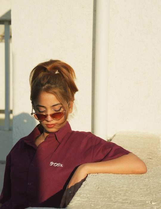 WINE RED SHIRT