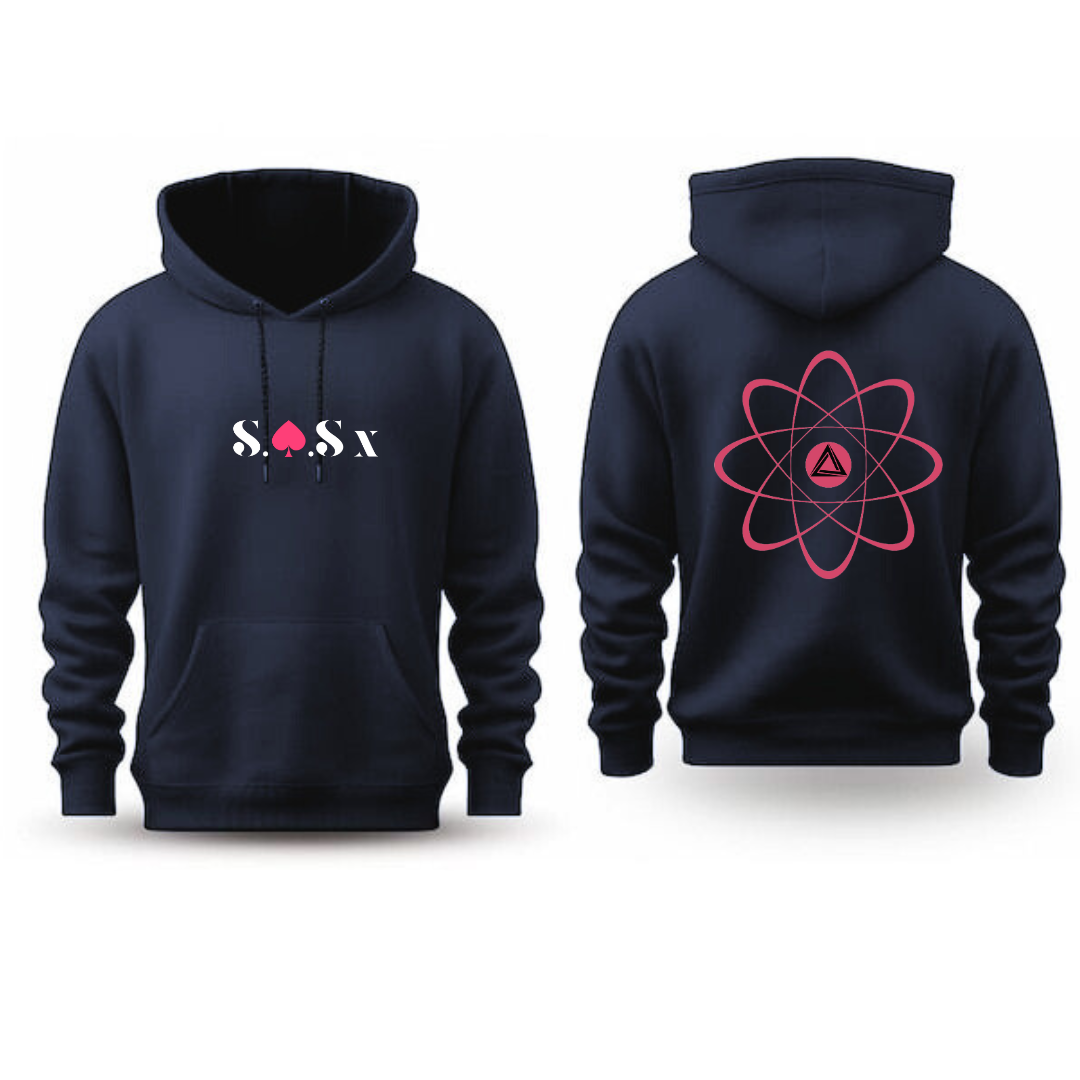 ROYAL BLUE FLUX OVERSIZED HOODIE - Seven Of Spades x